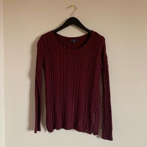 Burgundy sweater